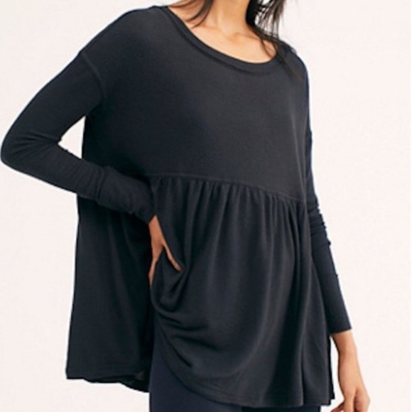 Women's Black Long Sleeve Top - Picture 1 of 5